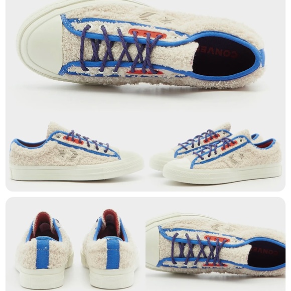 Excellent Condition CONVERSE X RETRO SHERPA STAR PLAYER OX WHITE SWAN/EGRET - Picture 4 of 12